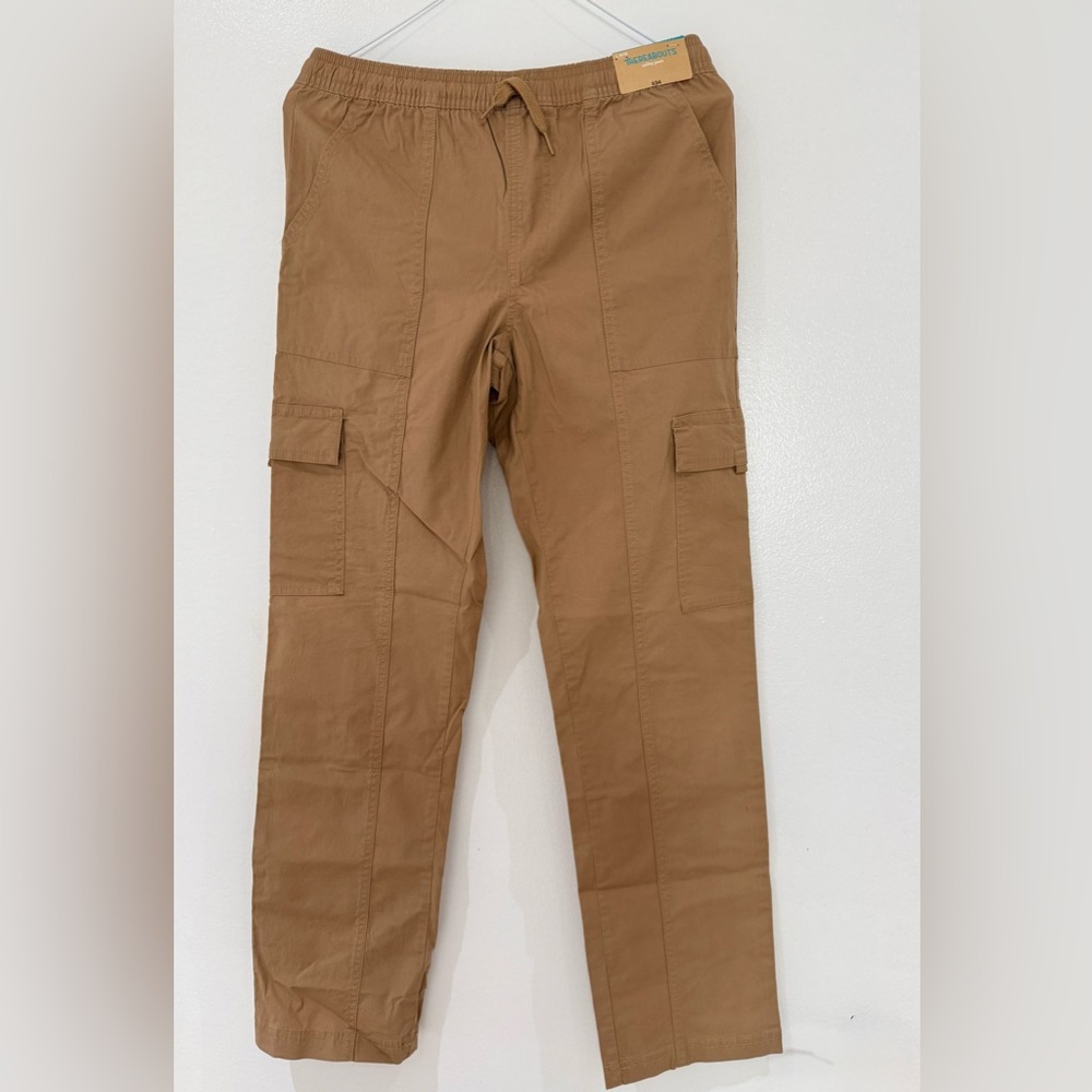 Thereabouts Pull-On Boys Adjustable Waist Straight Cargo Pant in Florence brown